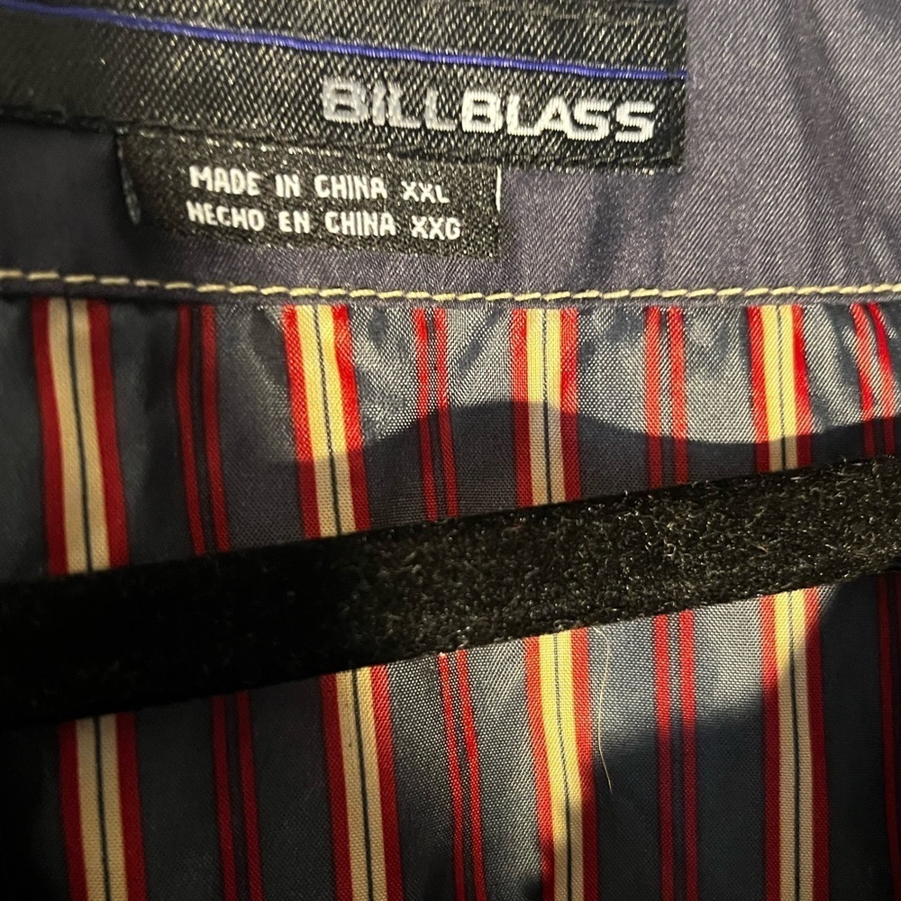 Vintage Bill Blass Blue Men’s Zip Up Jacket Size XXL - Picture 4 of 6
